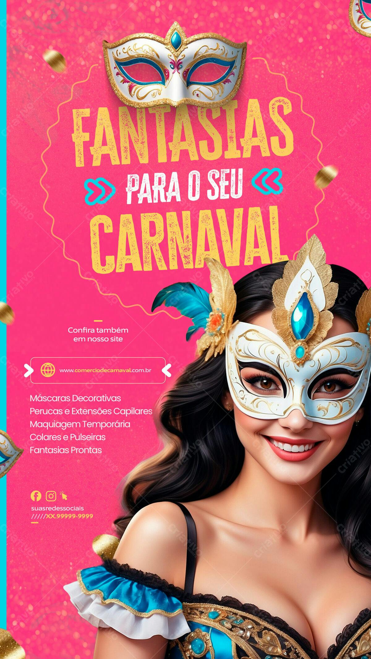 Flyer Carnaval PSD Editável