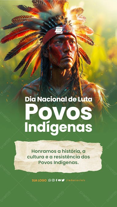 Story dia nacional de luta dos povos indígenas cultura e resistência