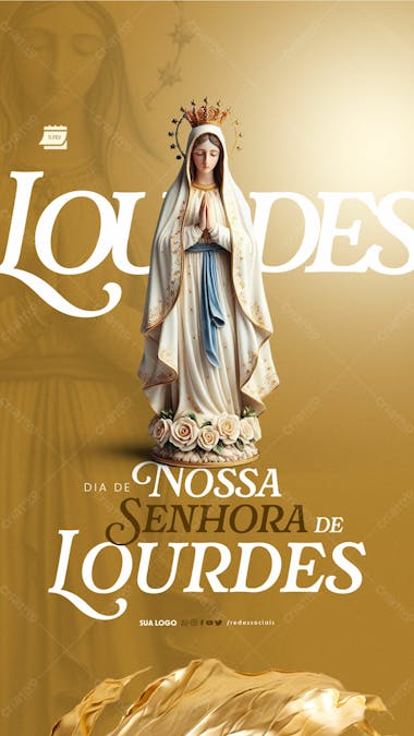 Story dia de nossa senhora de lourdes 11 de fevereiro