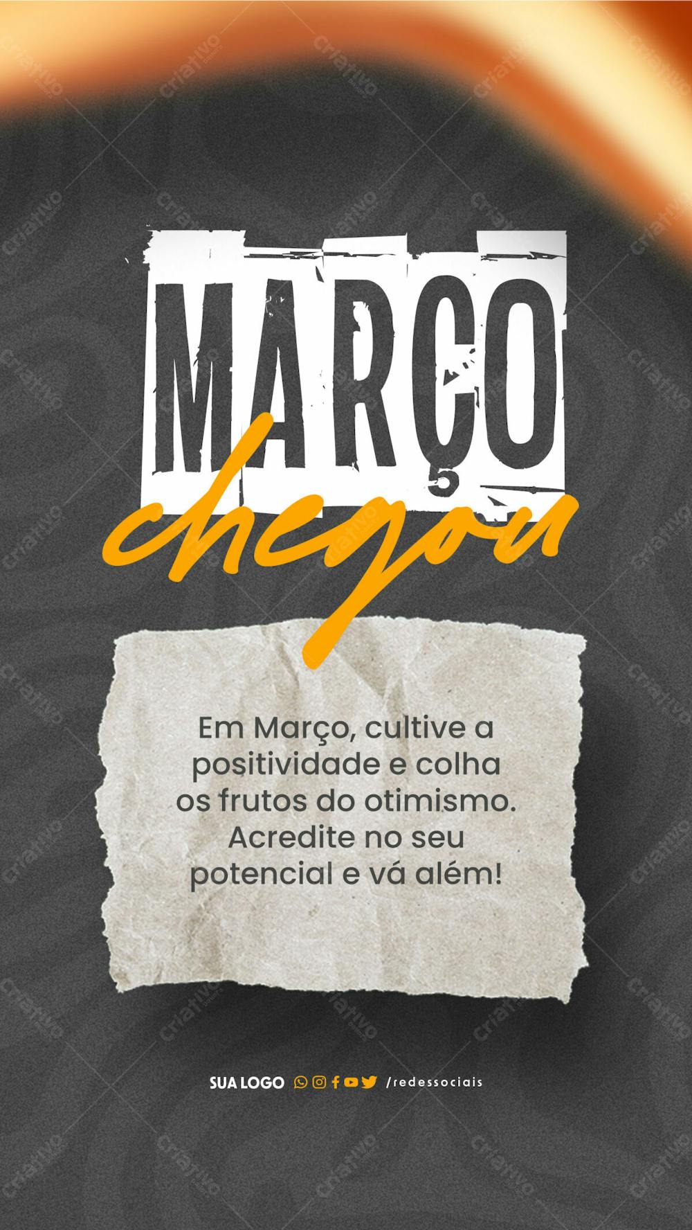 Story   Bem Vindo Março   Colha Os Frutos Do Otimismo