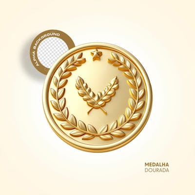 Elemento Medalha Dourada   02