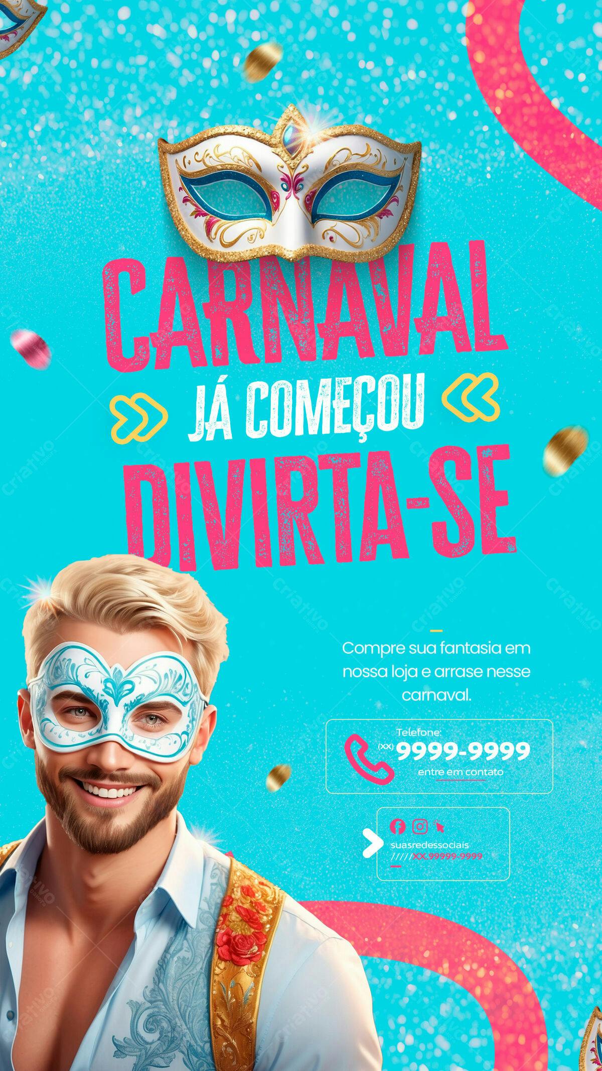 Flyer Carnaval PSD Editável