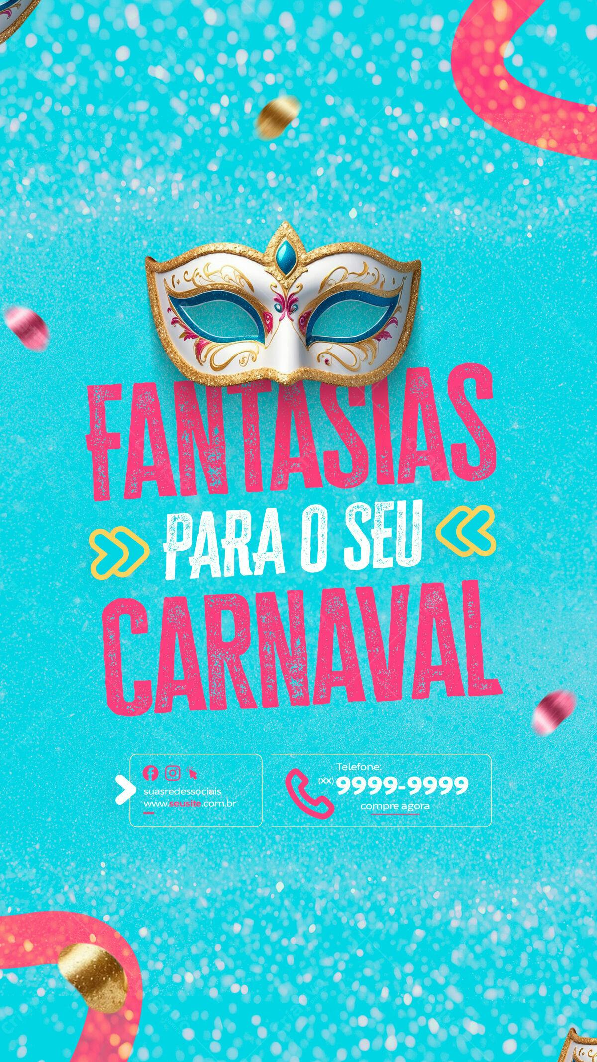 Flyer para Carnaval PSD Editável