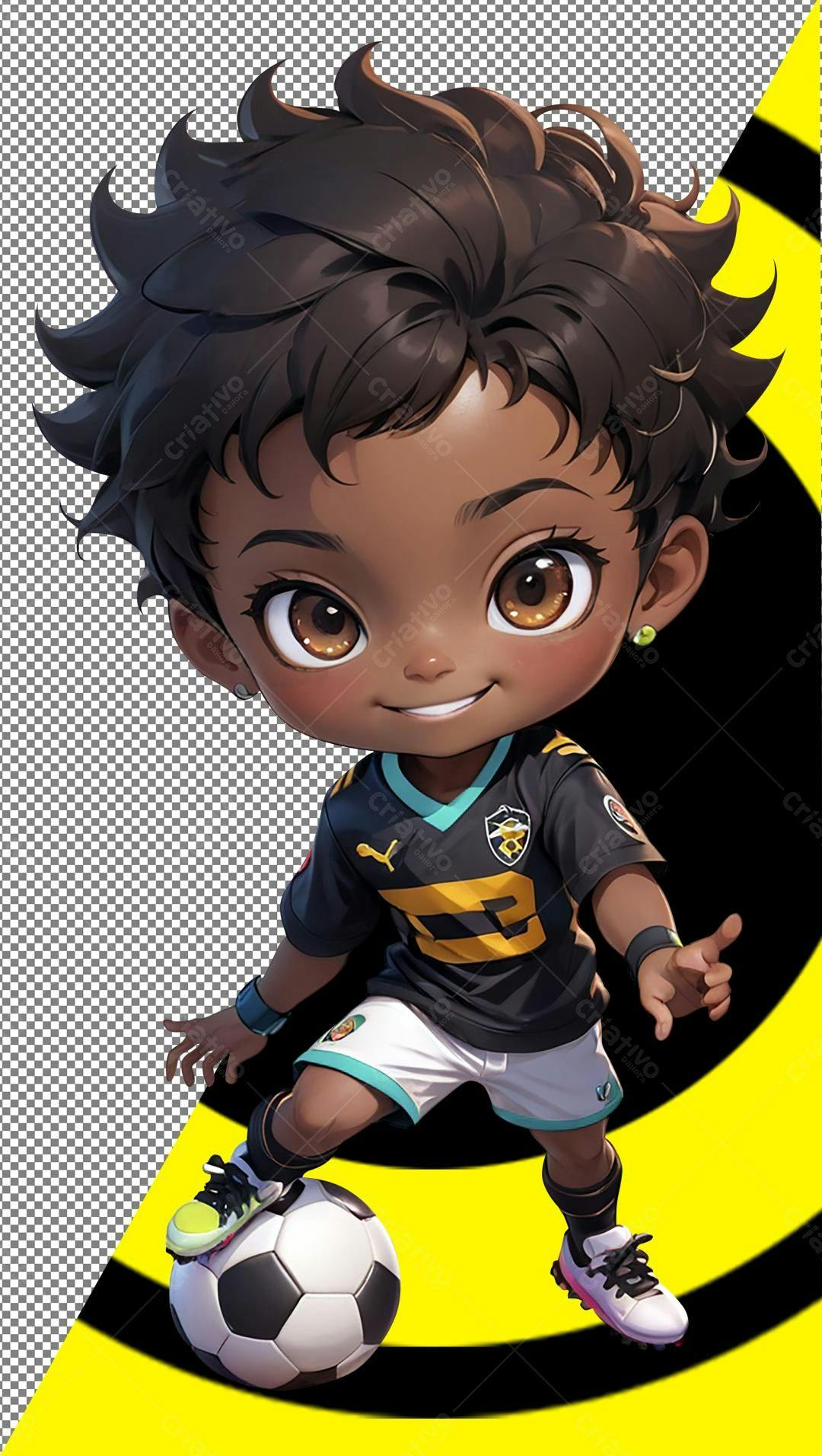 Icone jogador de futebol PNG com fundo transparente