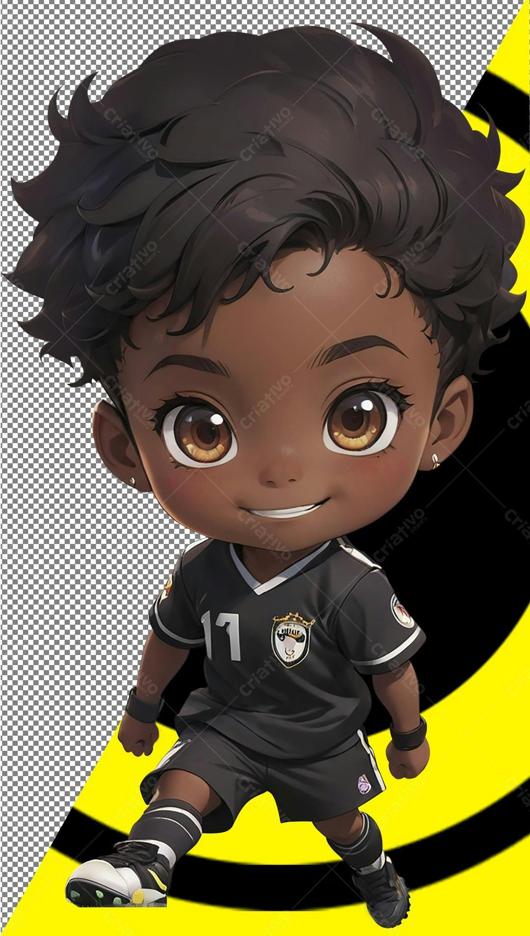 Icone jogador de futebol PNG com fundo transparente