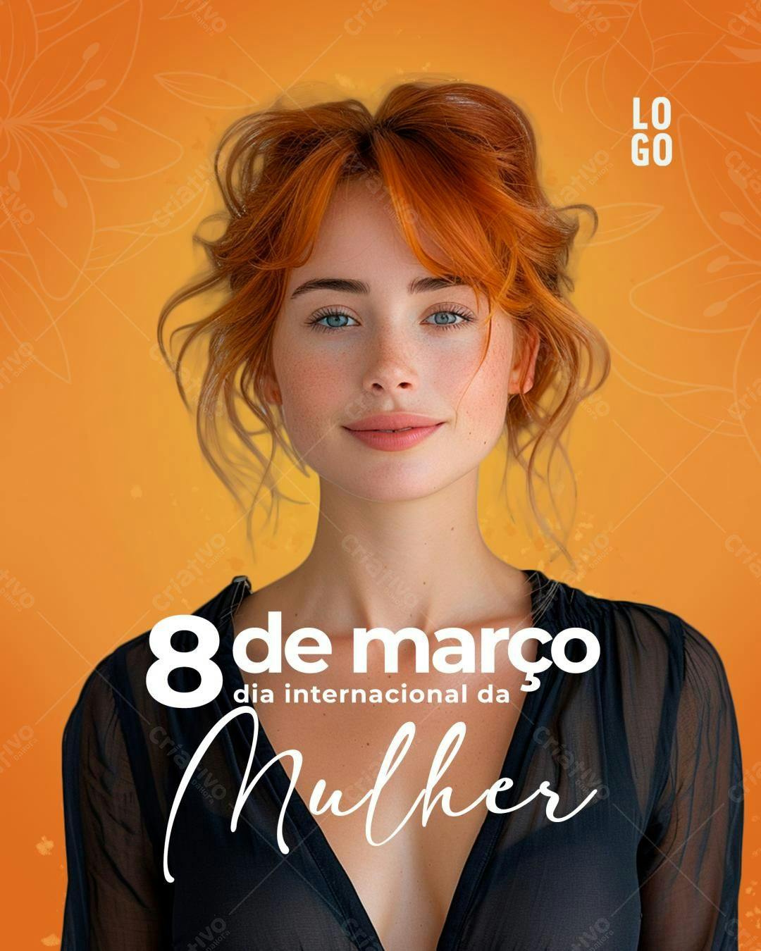 Flyer Dia Internacional da Mulher PSD Editável