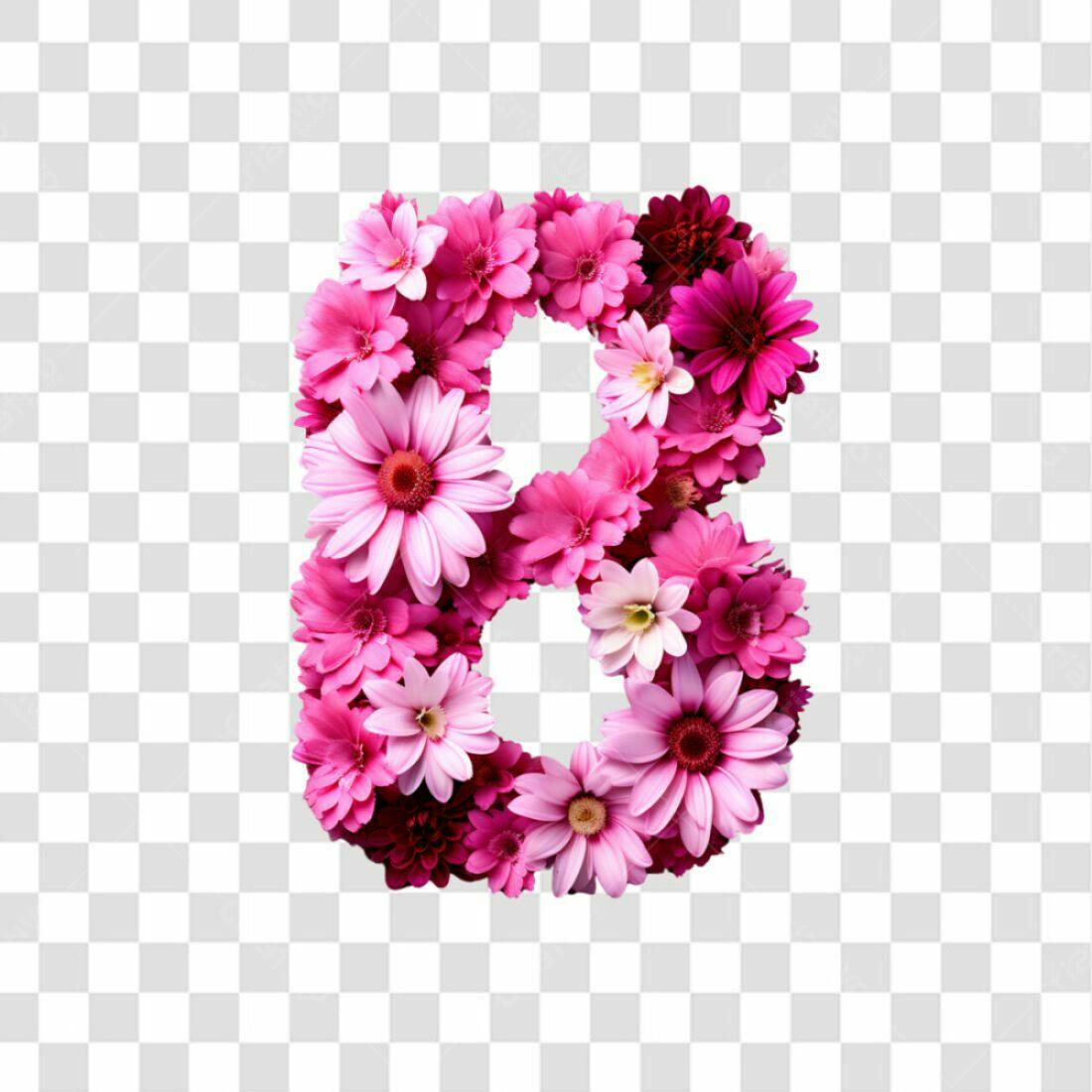 Icone Dia Internacional da Mulher Flores PNG com fundo transparente