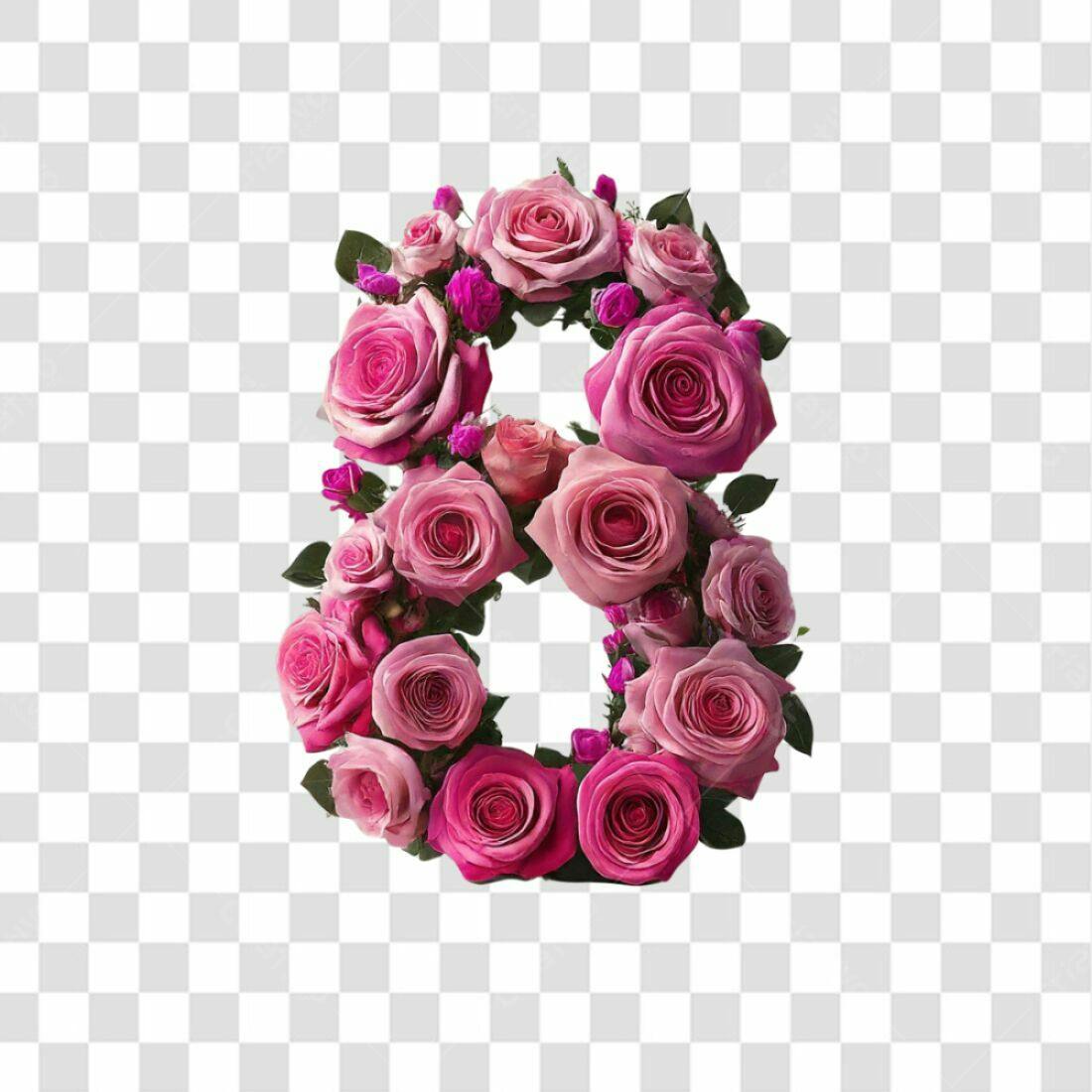Icone Dia Internacional da Mulher Rosas PNG com fundo transparente