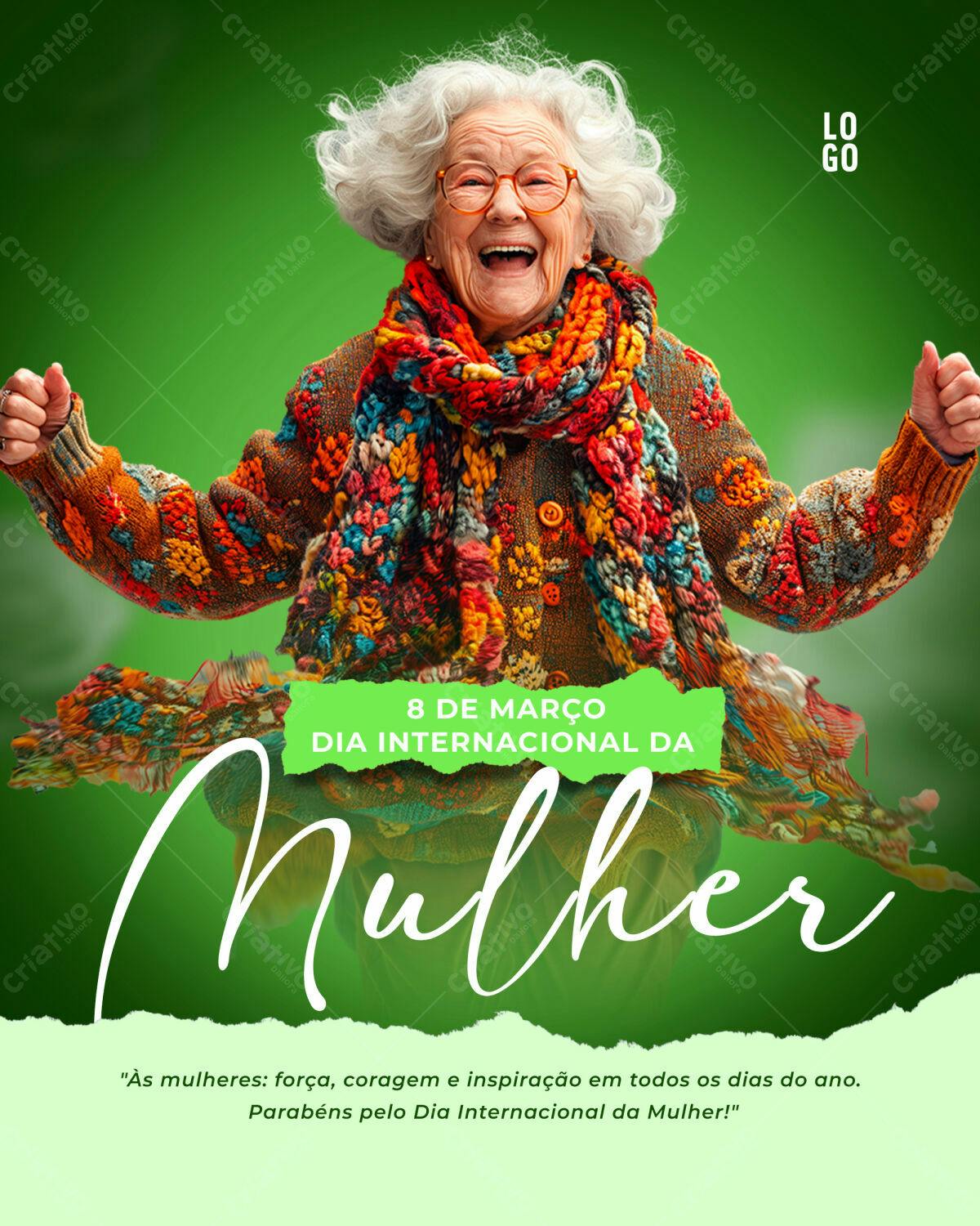 Flyer Dia Internacional da Mulher PSD Editável