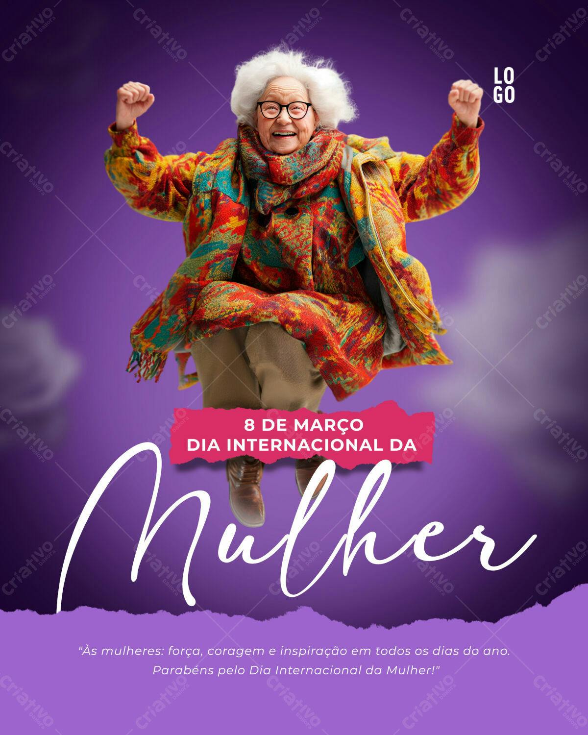 Flyer Dia Internacional da Mulher PSD Editável