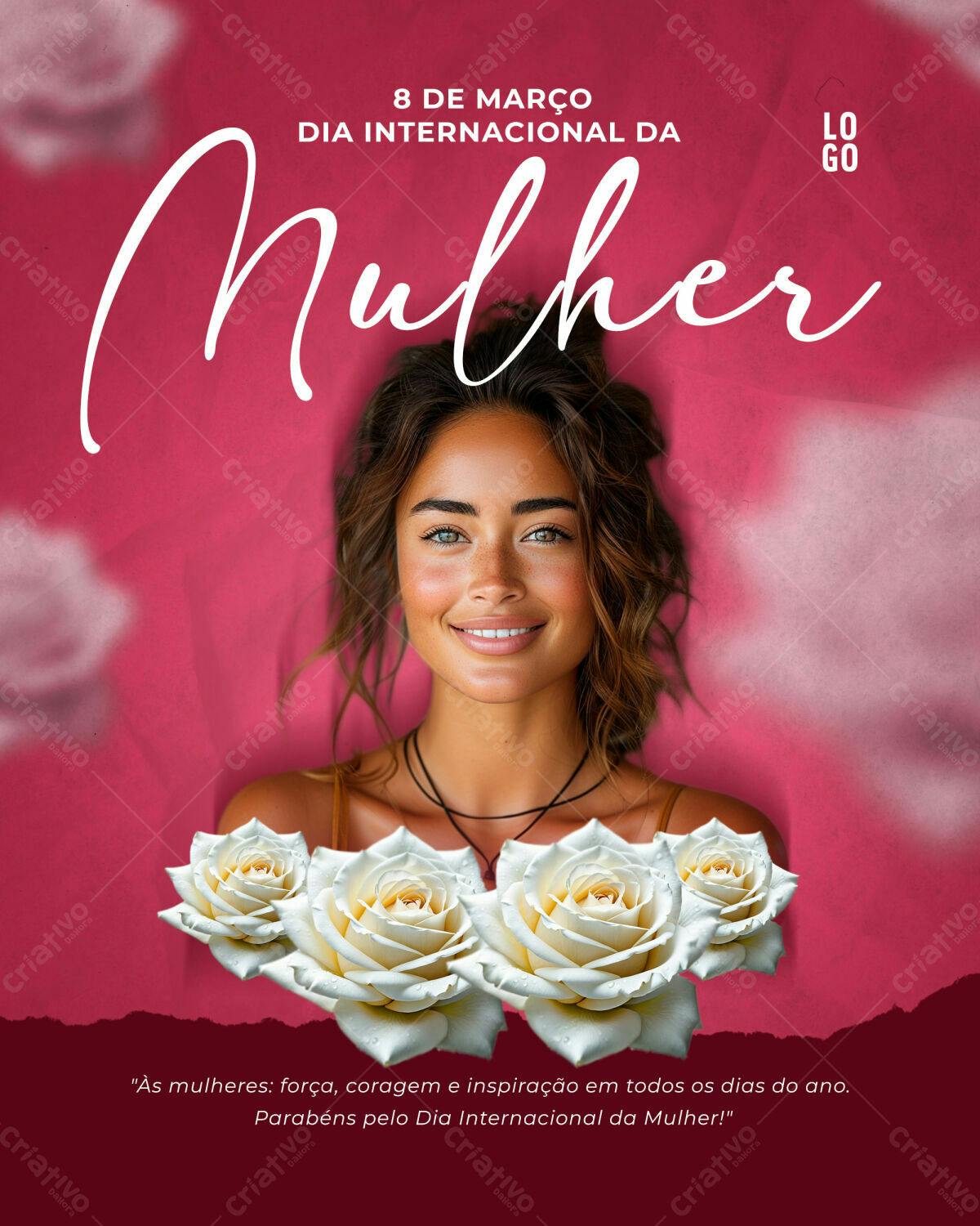 Flyer Dia Internacional da Mulher PSD Editável