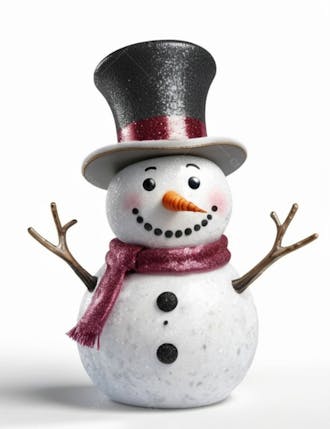 Boneco de neve 3d