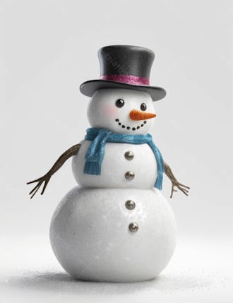 Boneco de neve 3d