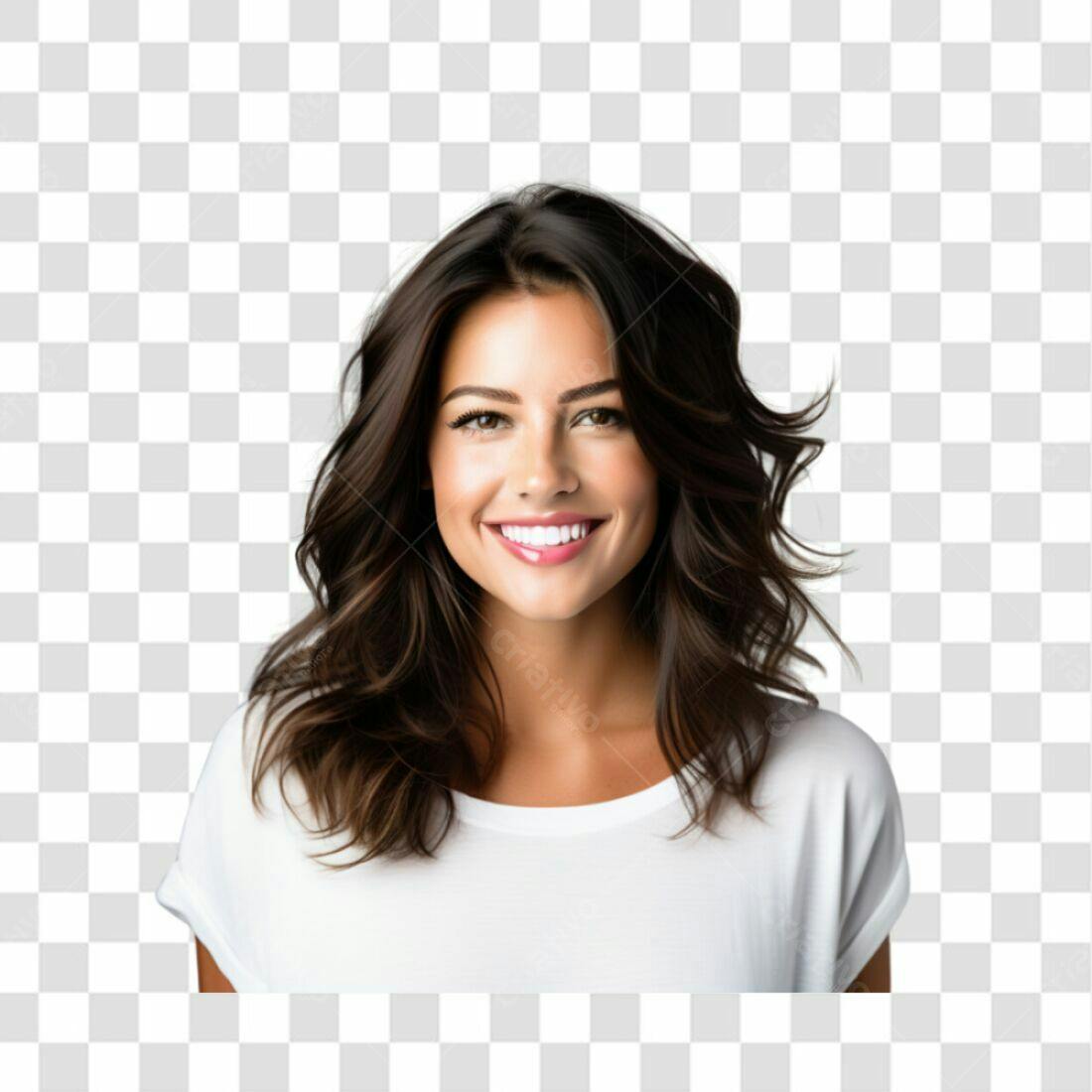 Imagem Mulher Sorrindo PNG com fundo transparente