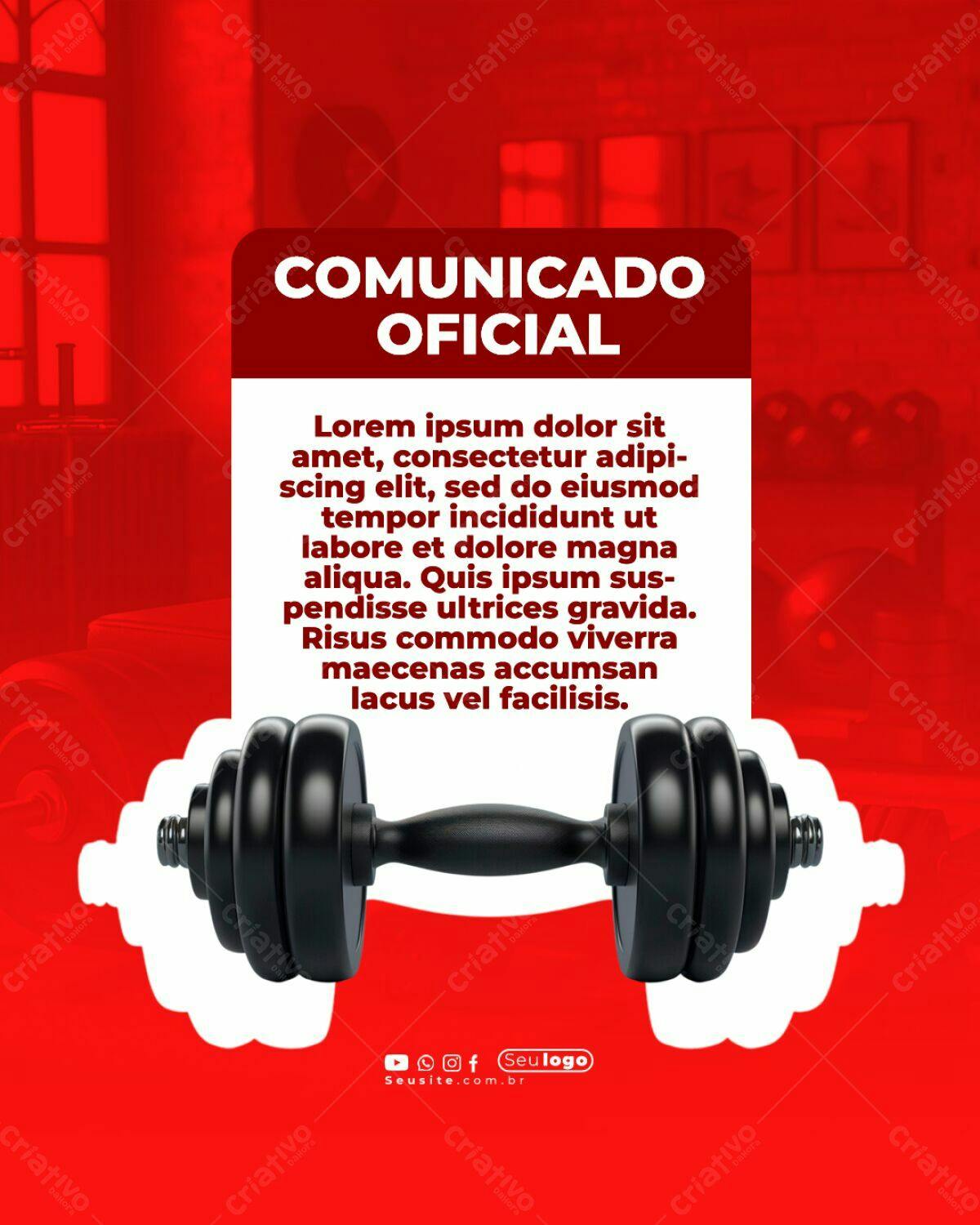 Comunicado Oficial Academia PSD Editável