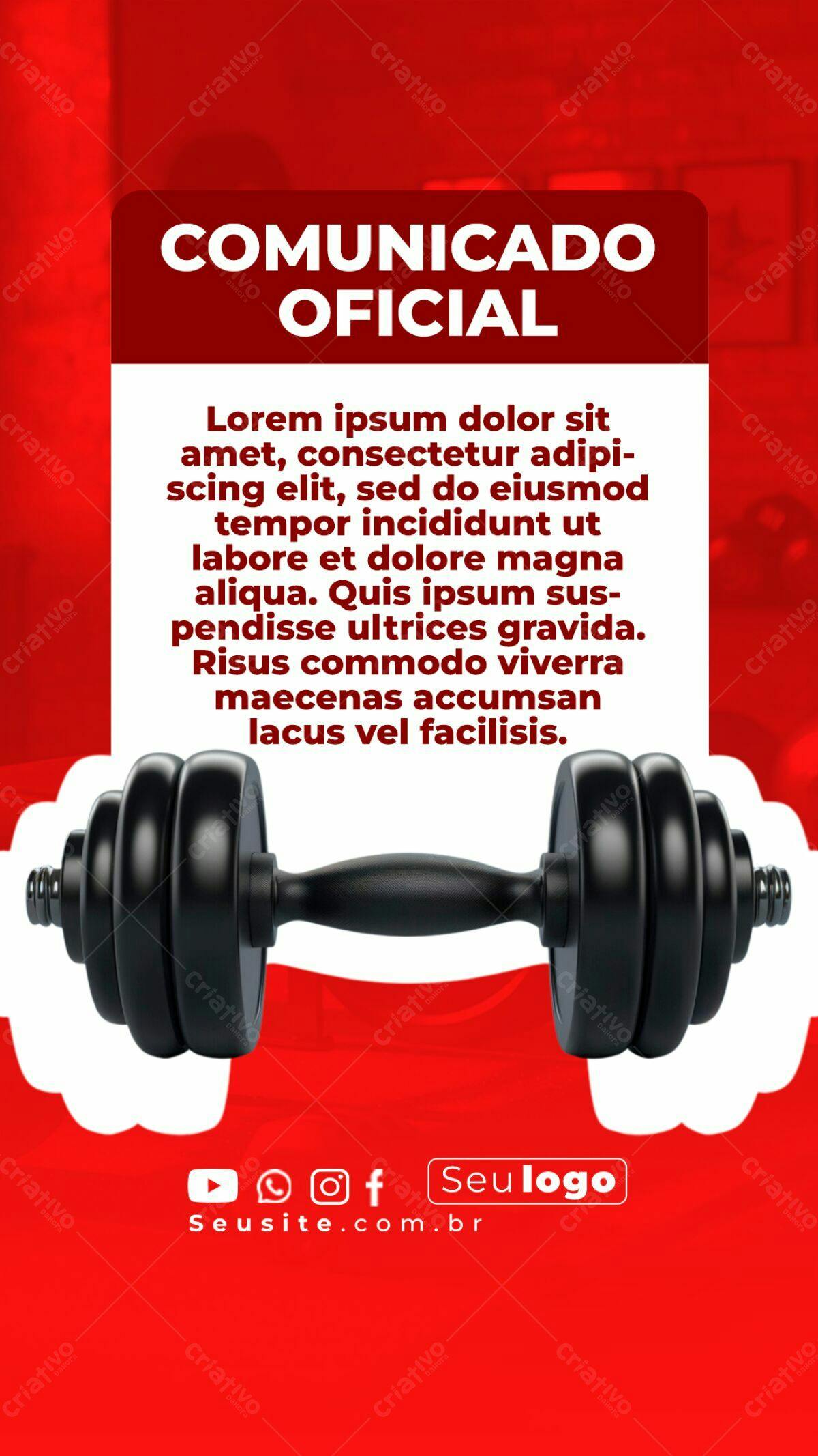 Comunicado Oficial Academia PSD Editável
