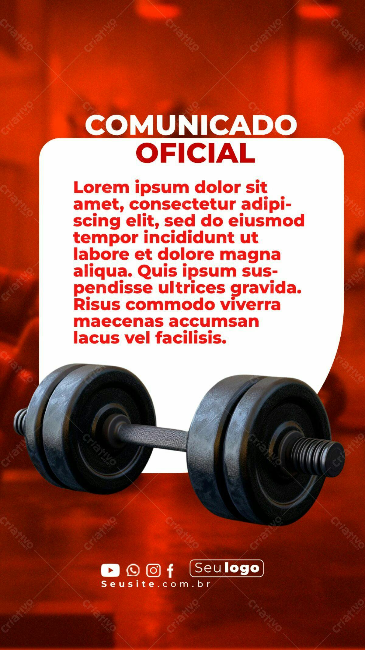 Comunicação Oficial Academia PSD Editável