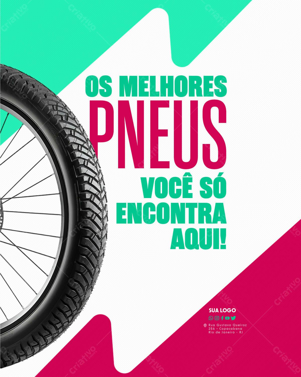 Flyer para Promoção de Pneus PSD Editável