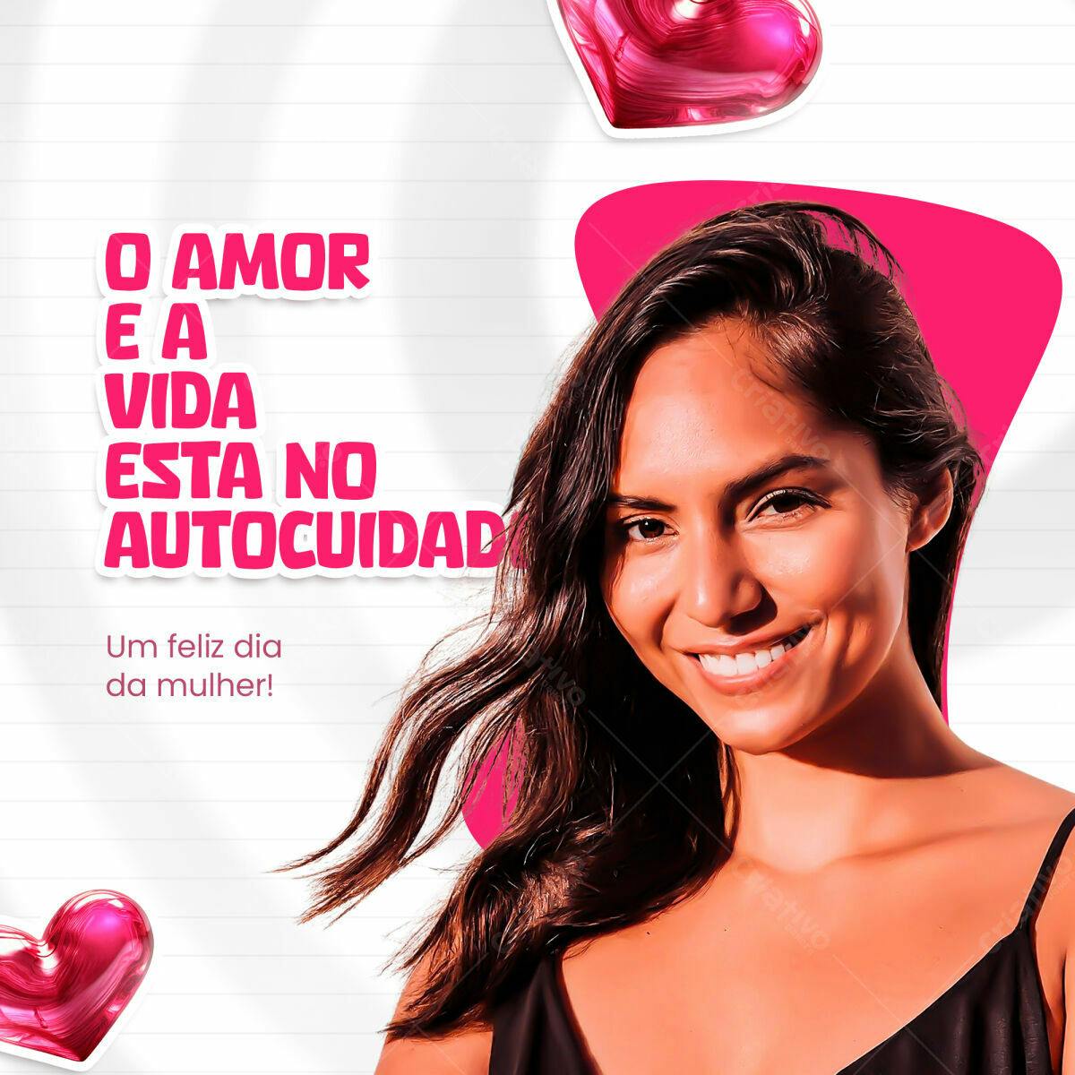 Postagem Dia da Mulher PSD Editável