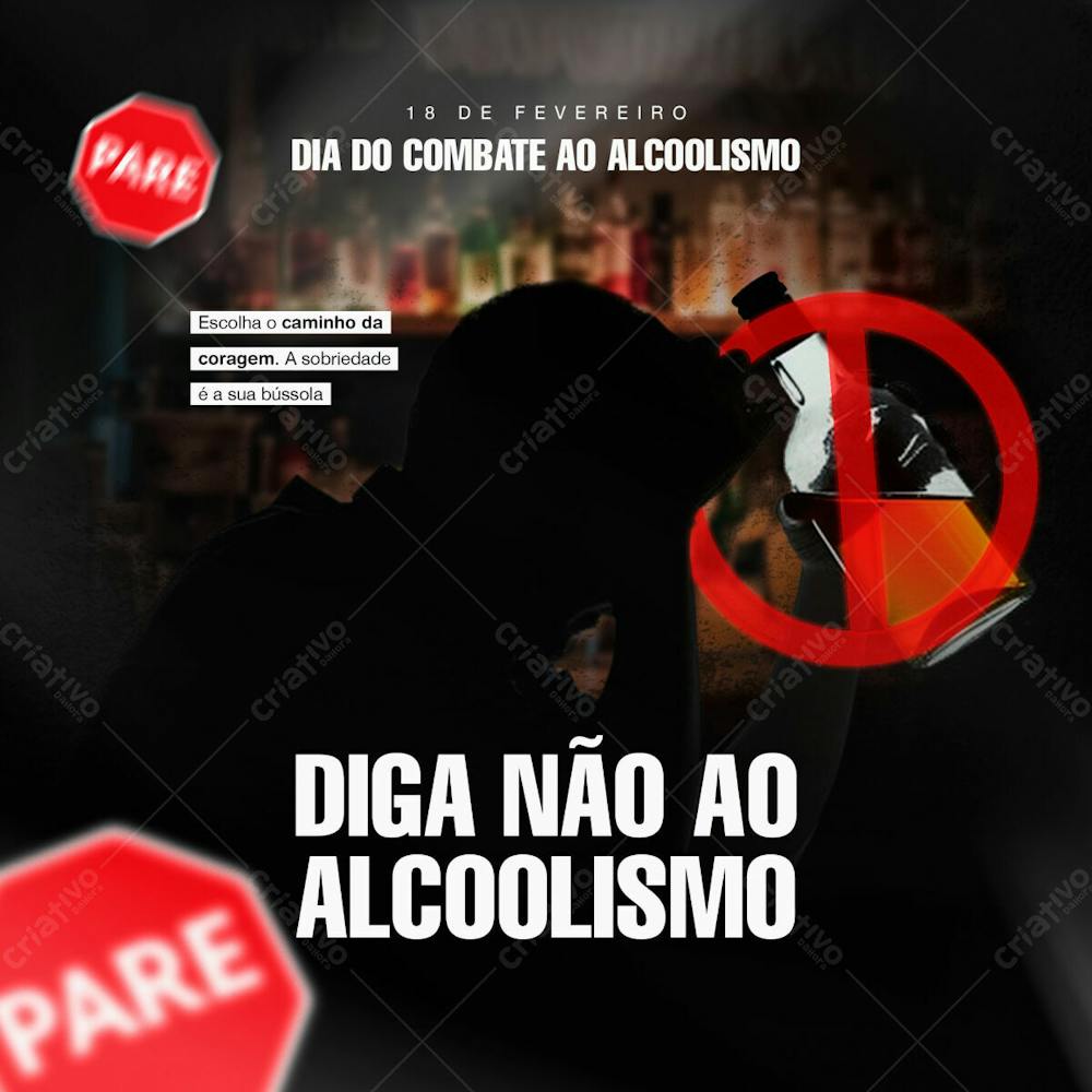 Dia Nacional Do Combate Ao Alcoolismo 18 De Fevereiro Social Media Post Feed (1)