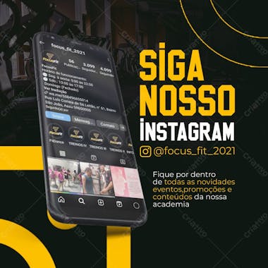 Social midia academia focusfit 3