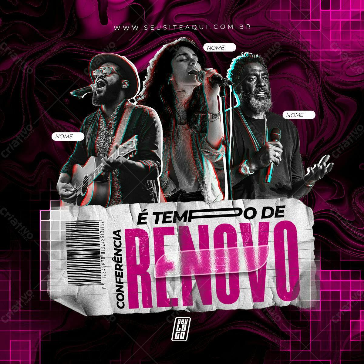 Flyer para Conferência de Renovo PSD Editável