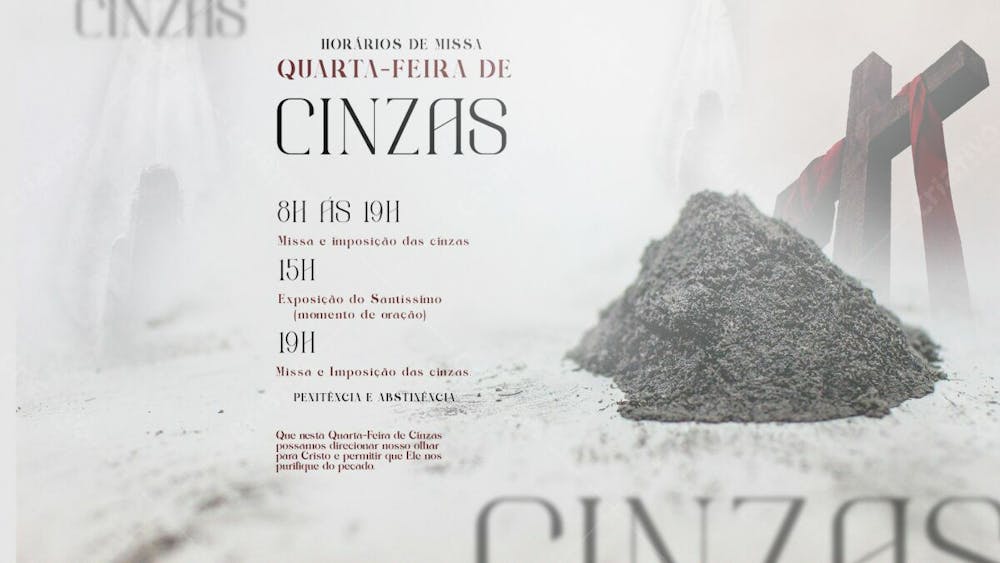 Quarta Feira De Cinzas Horario Missas Banner