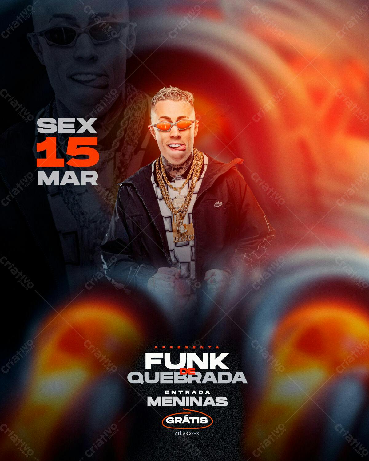 Flyer Festa Funk PSD Editável