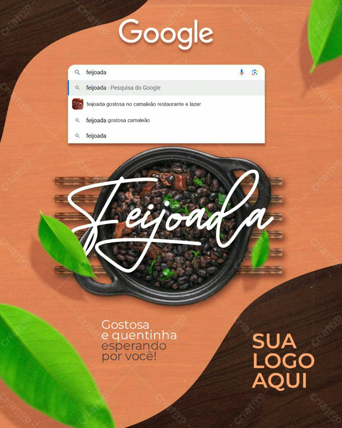 Cardápio Feijoada PSD Editável