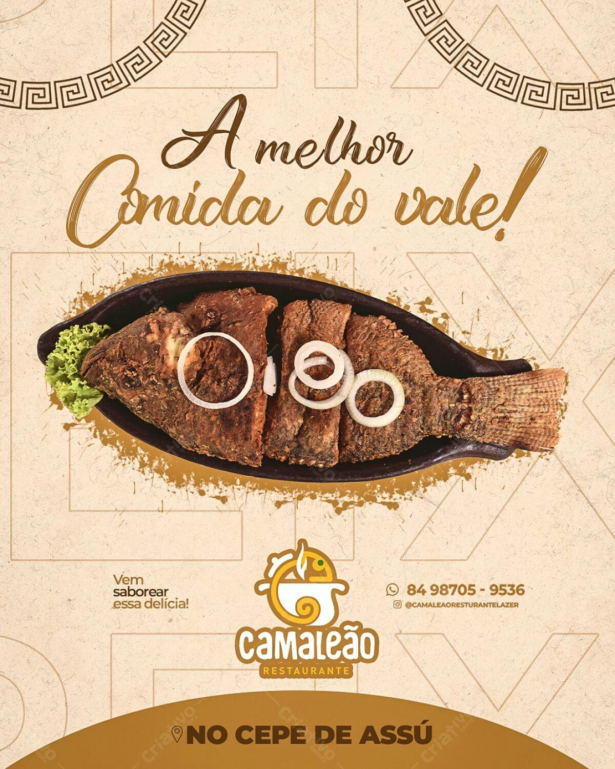 Flyer para Restaurante PSD Editável