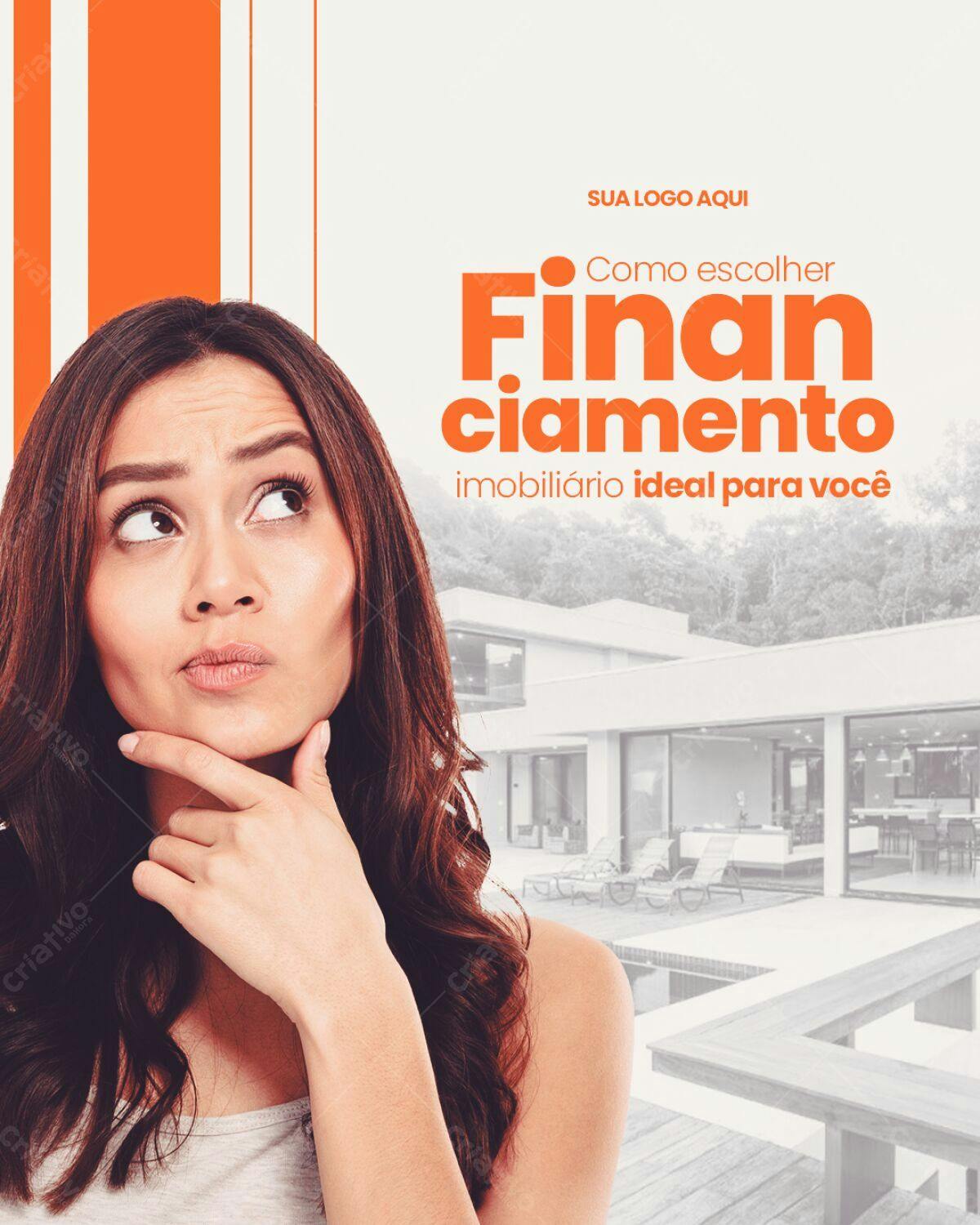 Flyer Financiamento Imobiliário PSD Editável