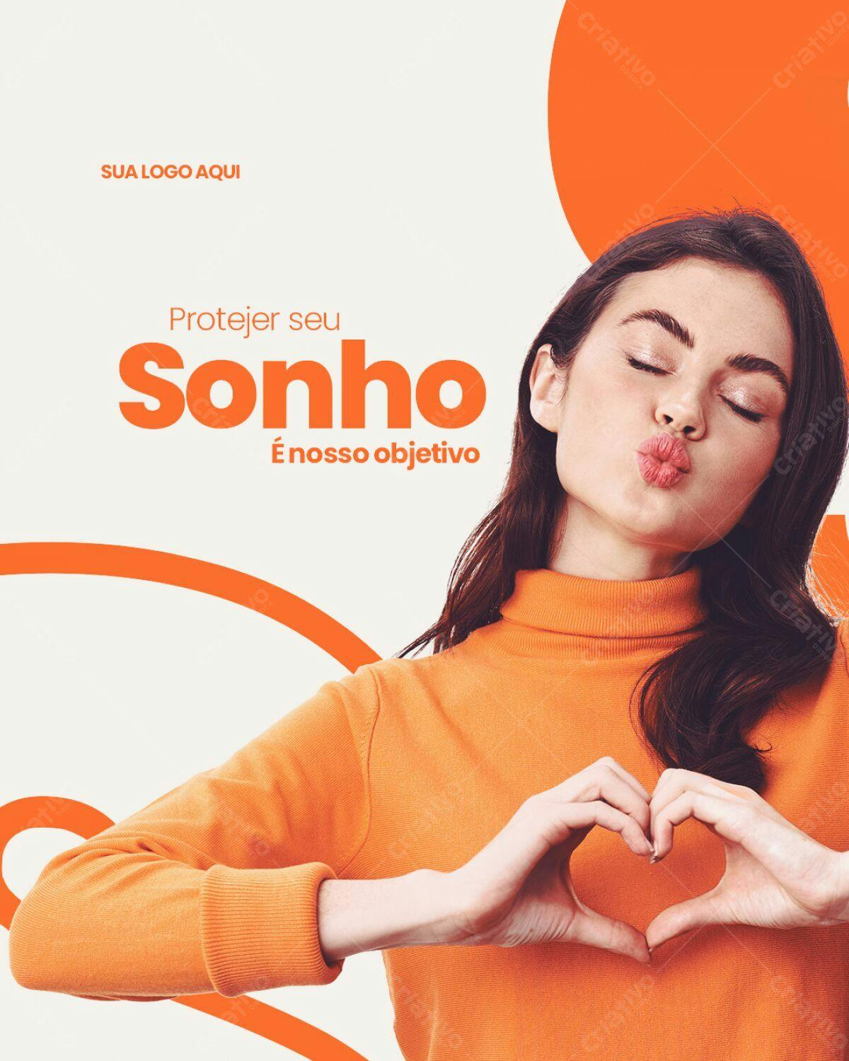 Flyer Proteção de Sonhos PSD Editável