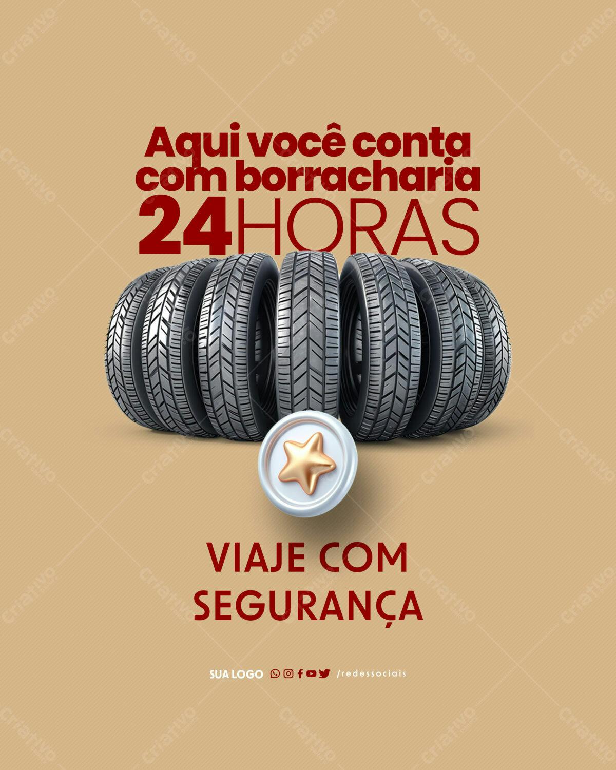 PSD para Borracharia 24 Horas Editável
