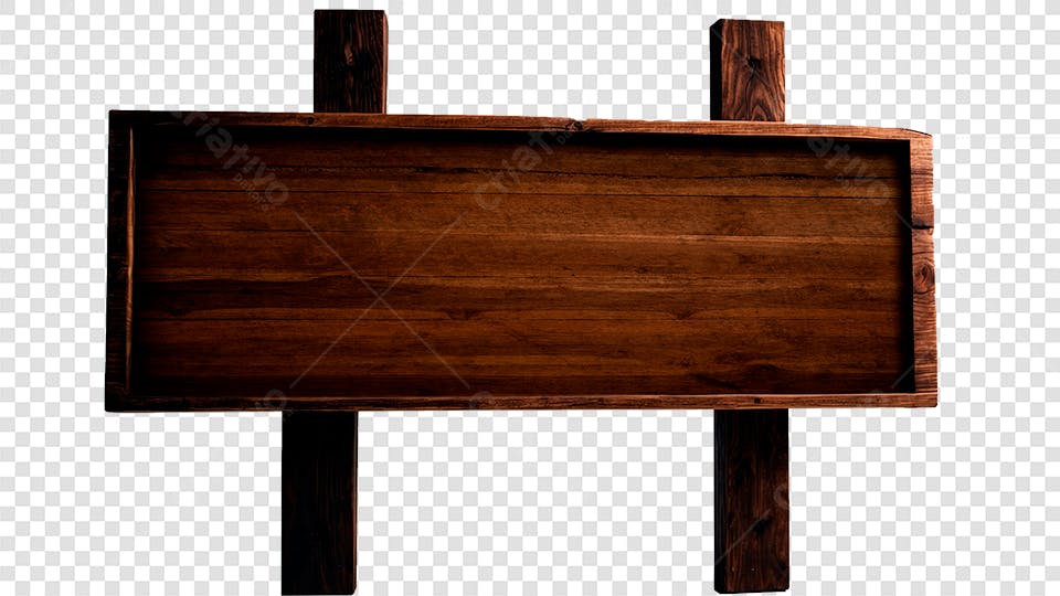 Placa de Madeira Marrom PNG com fundo transparente