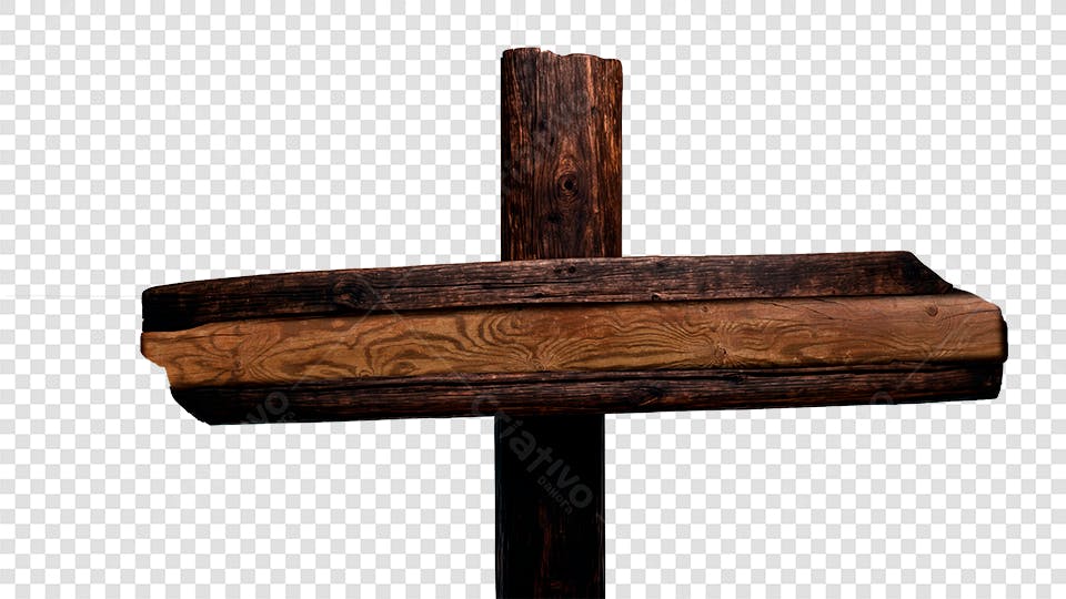 Placa de Madeira Rustica PNG com fundo transparente
