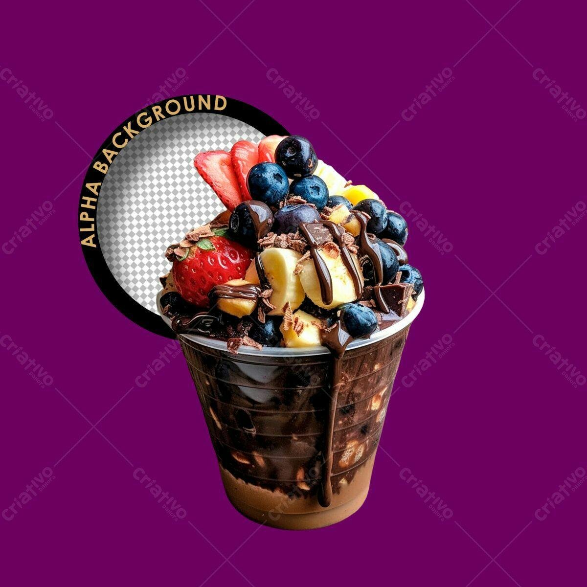 Postagem para Instagram Açaí PSD Editável