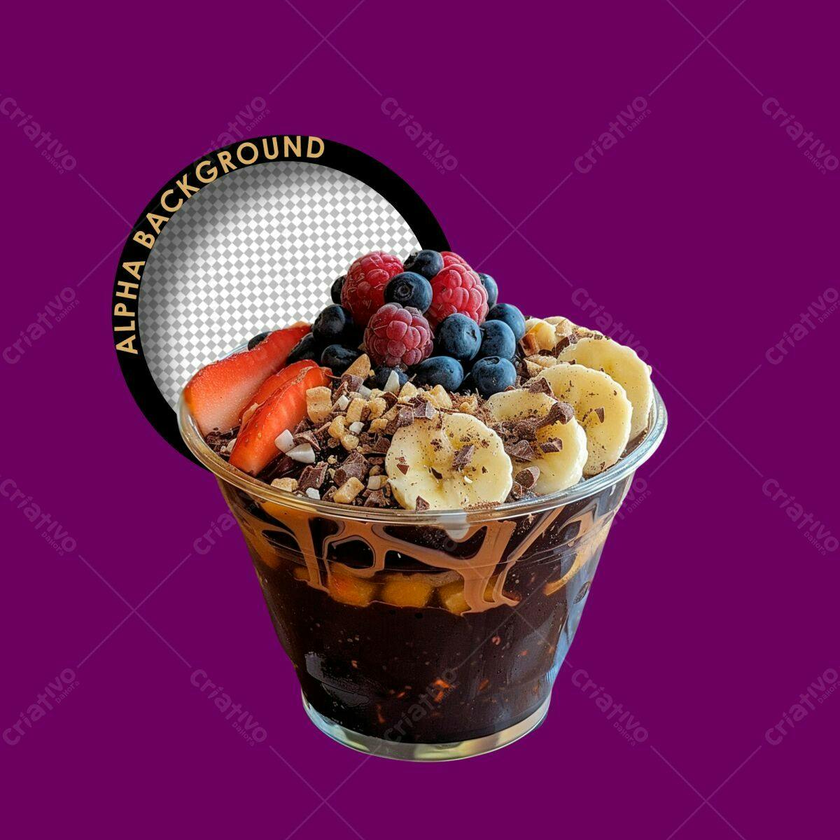 Postagem Instagram Açaí PSD Editável