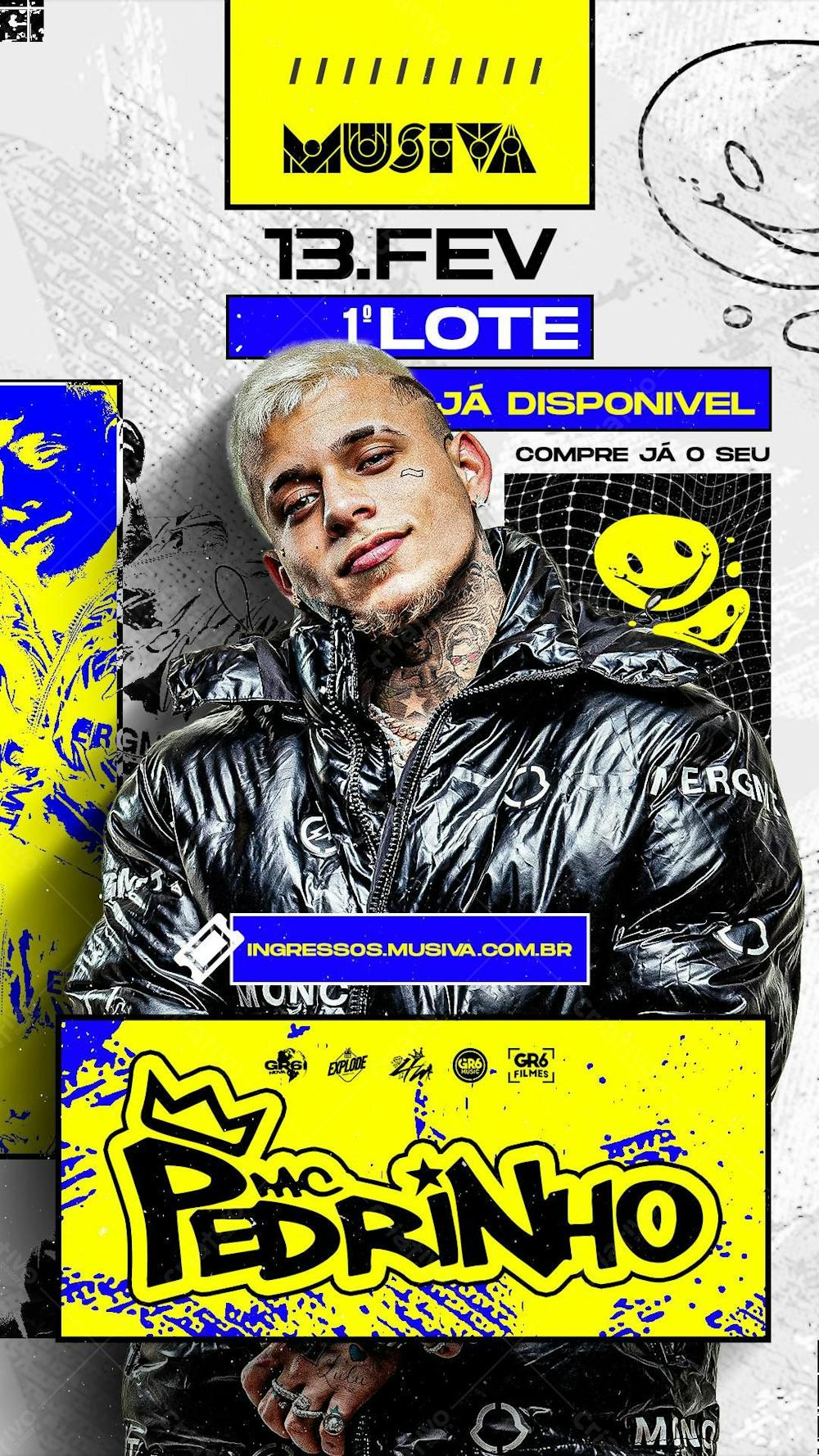 Flyer Story Funk Mc Pedrinho 1º Lote Já Disponivel