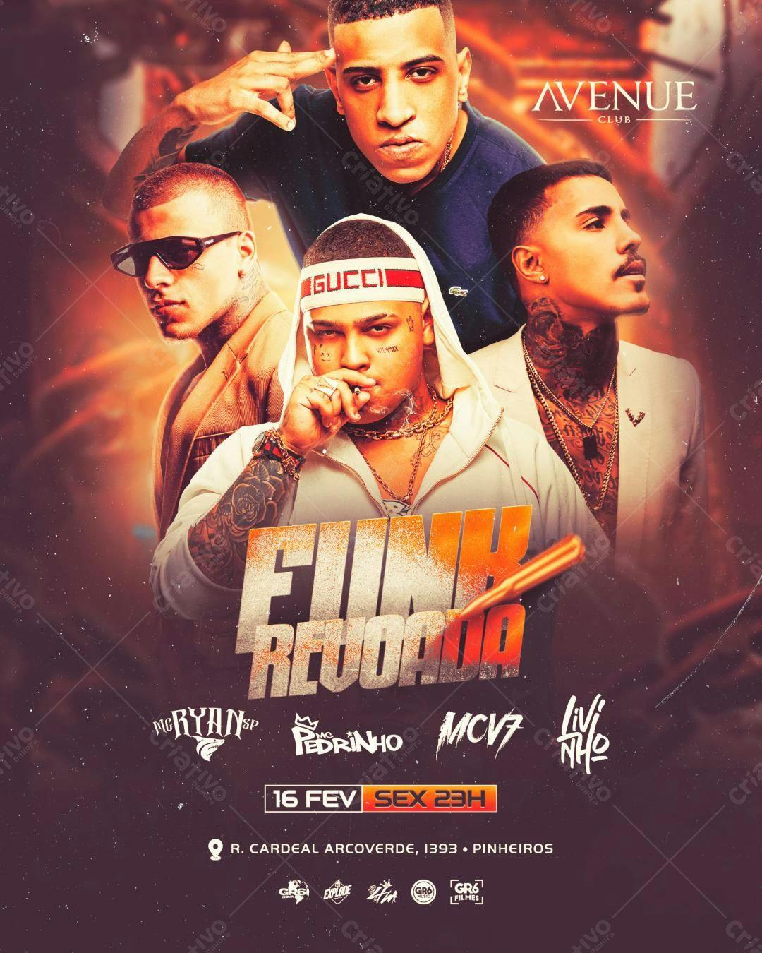 Flyer Festa Funk Revoada PSD Editável