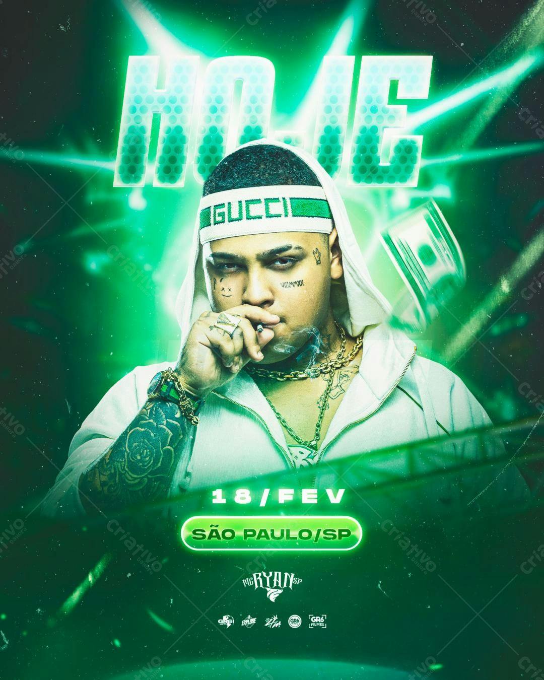 Flyer para Show MC Ryan SP PSD Editável