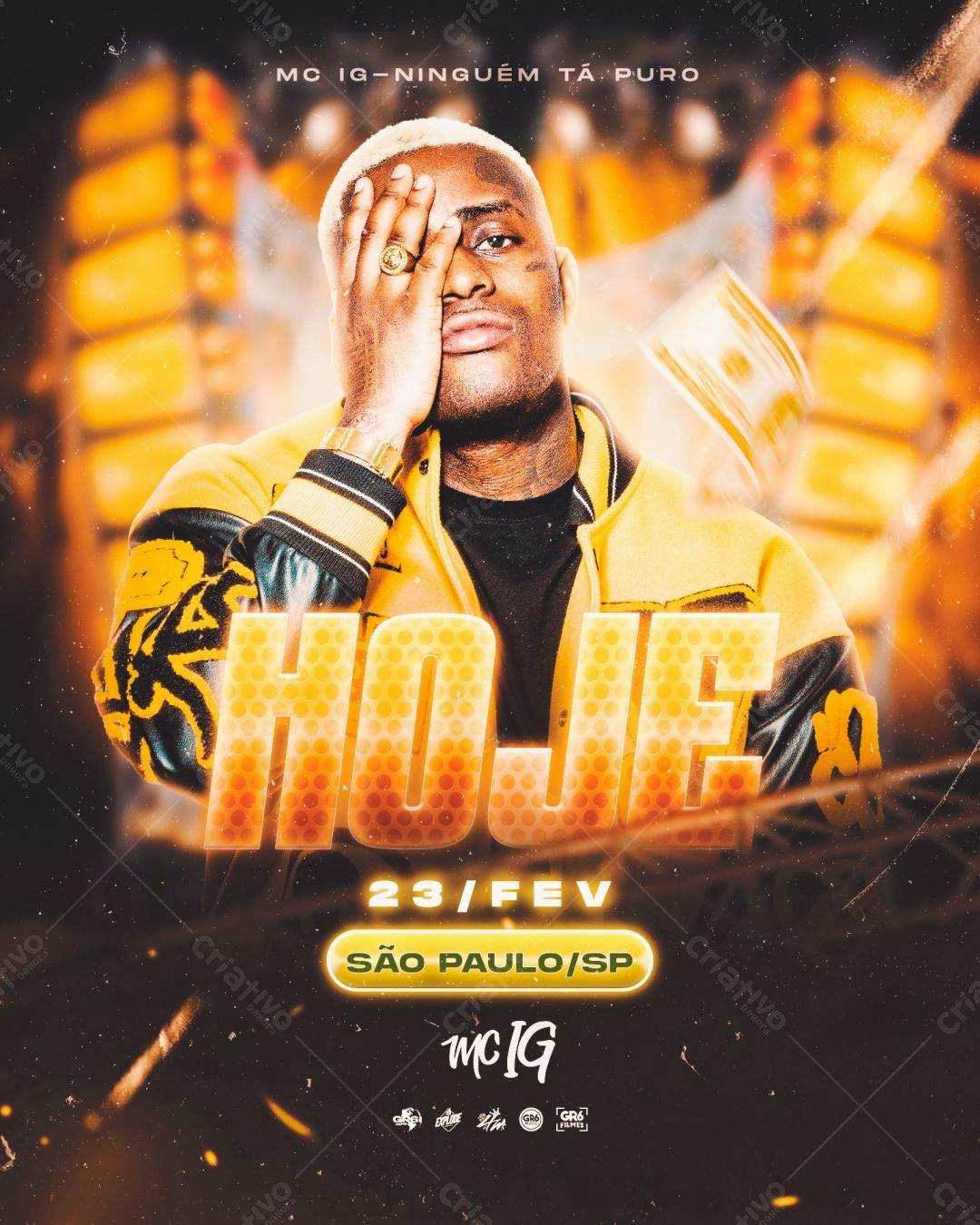 Flyer para Show MC IG PSD Editável