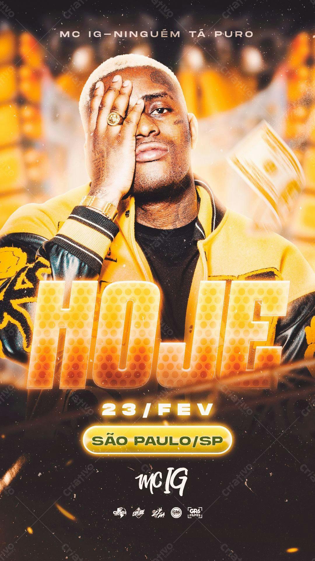 Flyer Festa MC IG PSD Editável