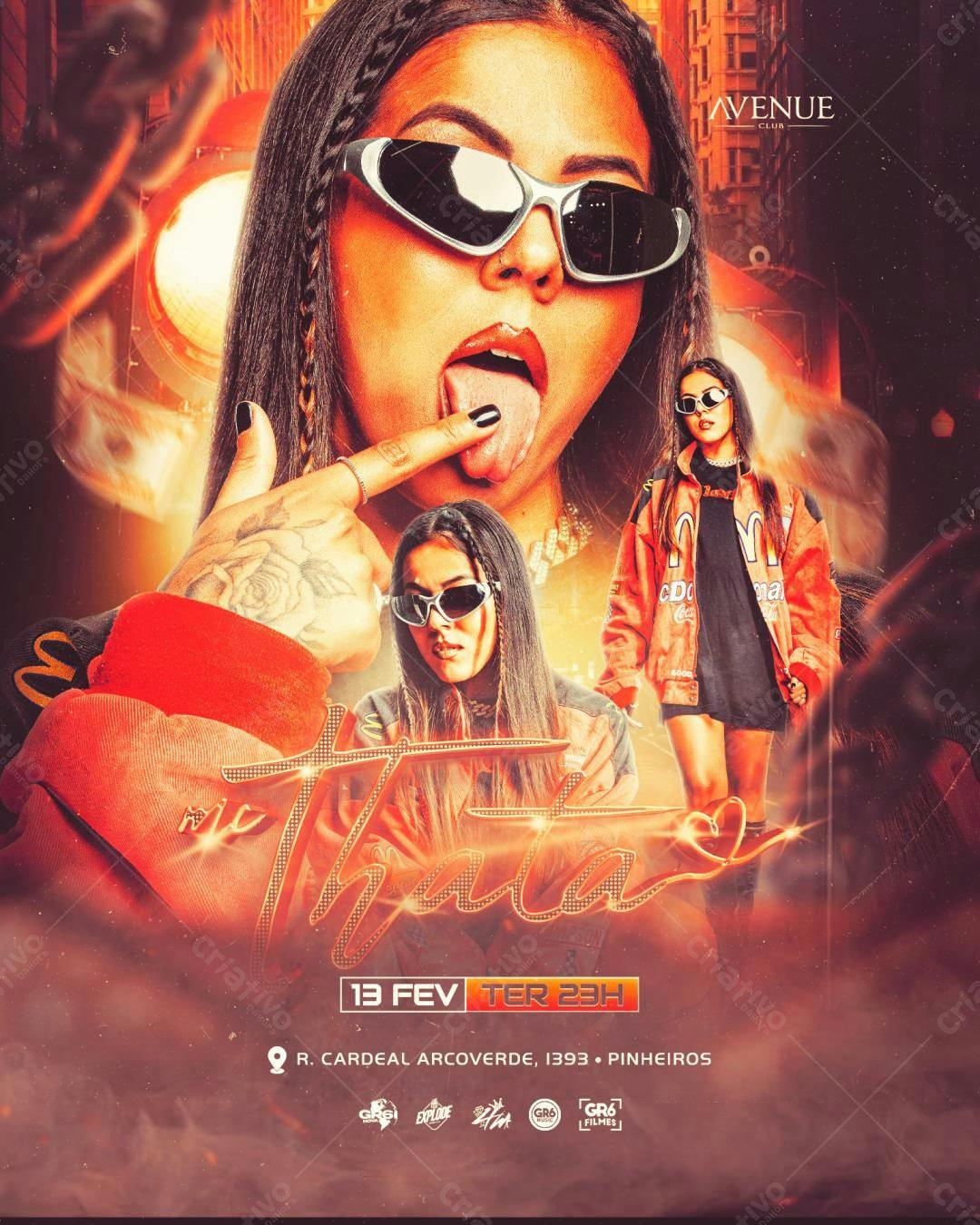 Flyer Festa "Thaíta" PSD Editável
