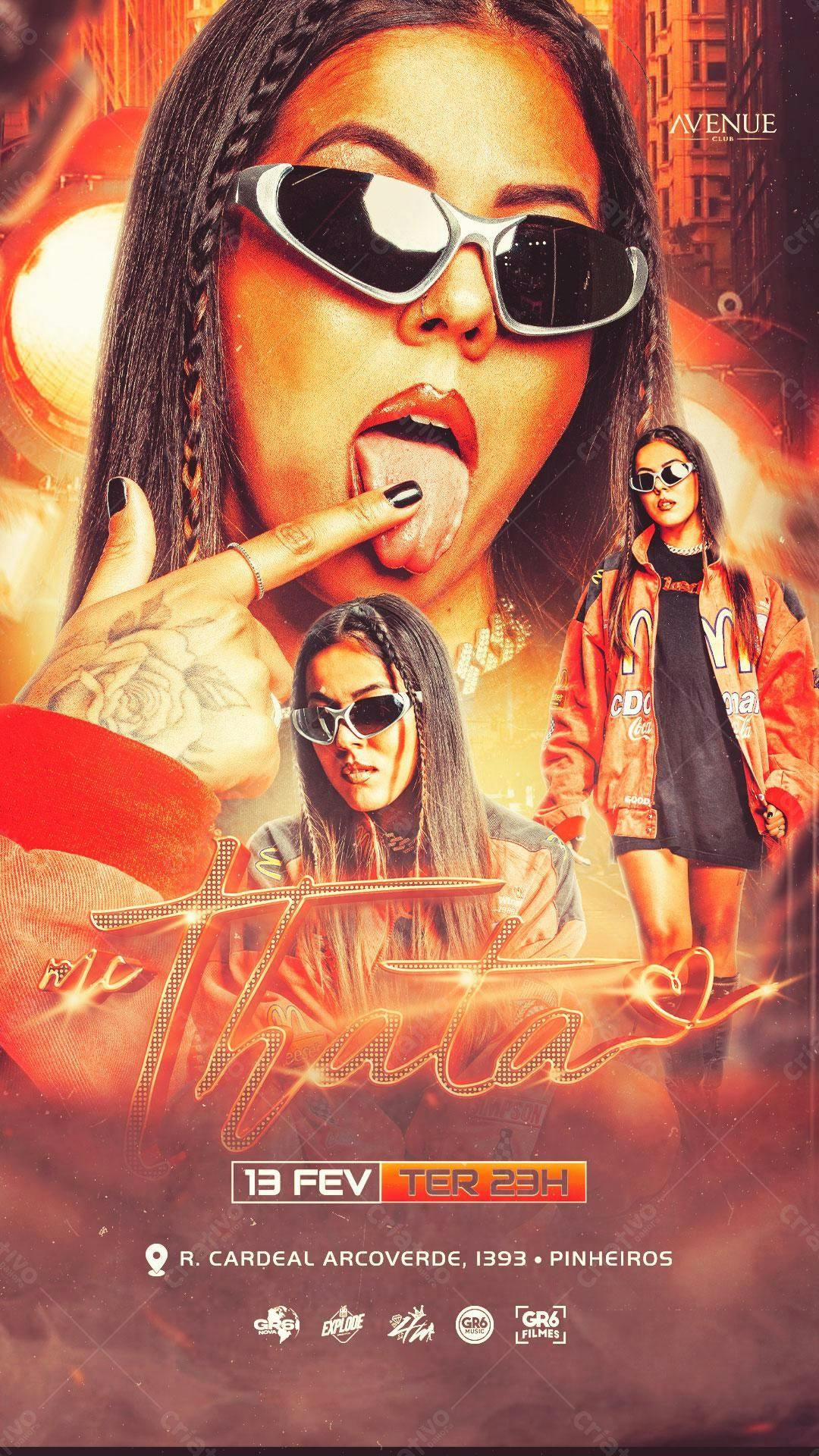 Flyer Festa "Thaila" PSD Editável