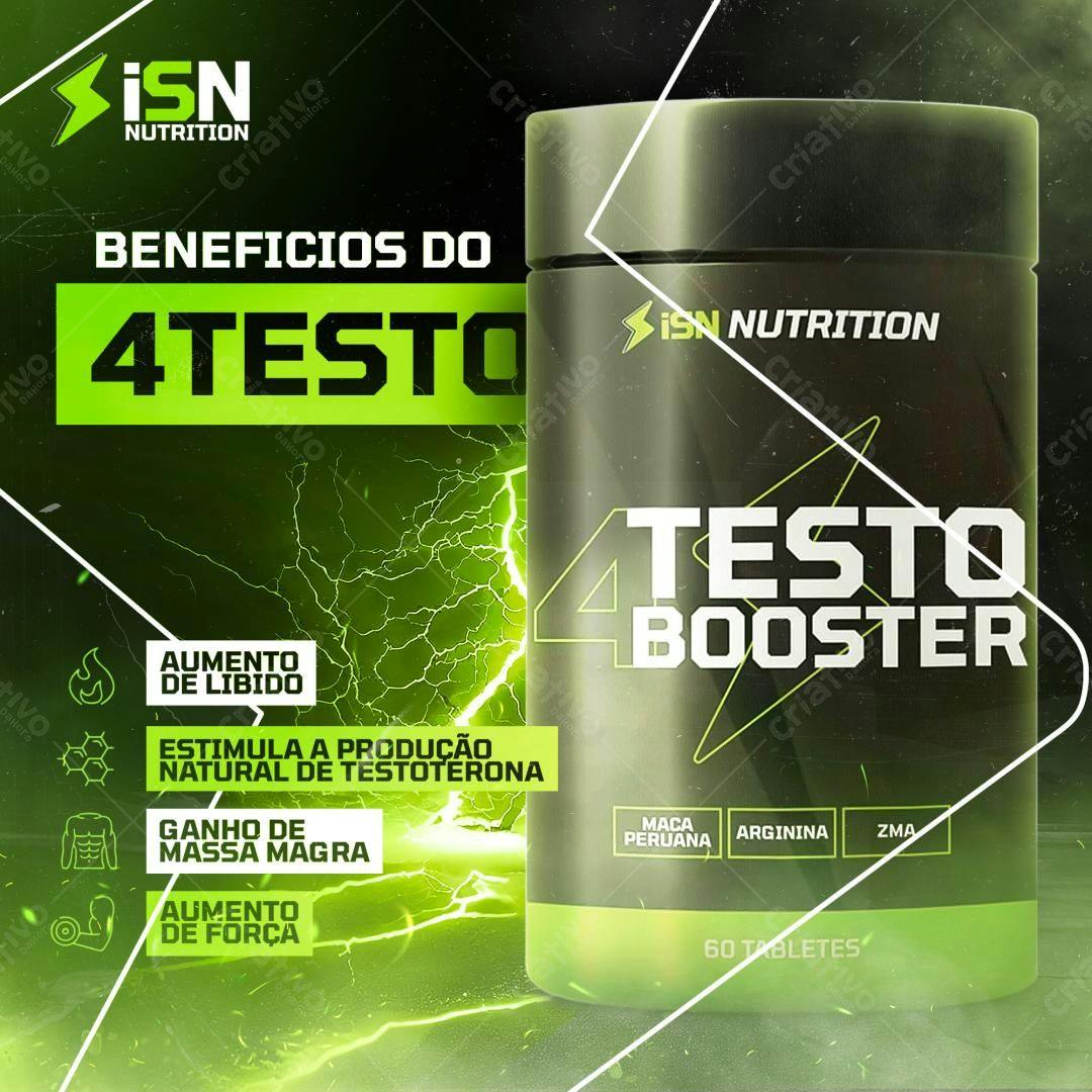 Banner 4Testo Booster PSD Editável