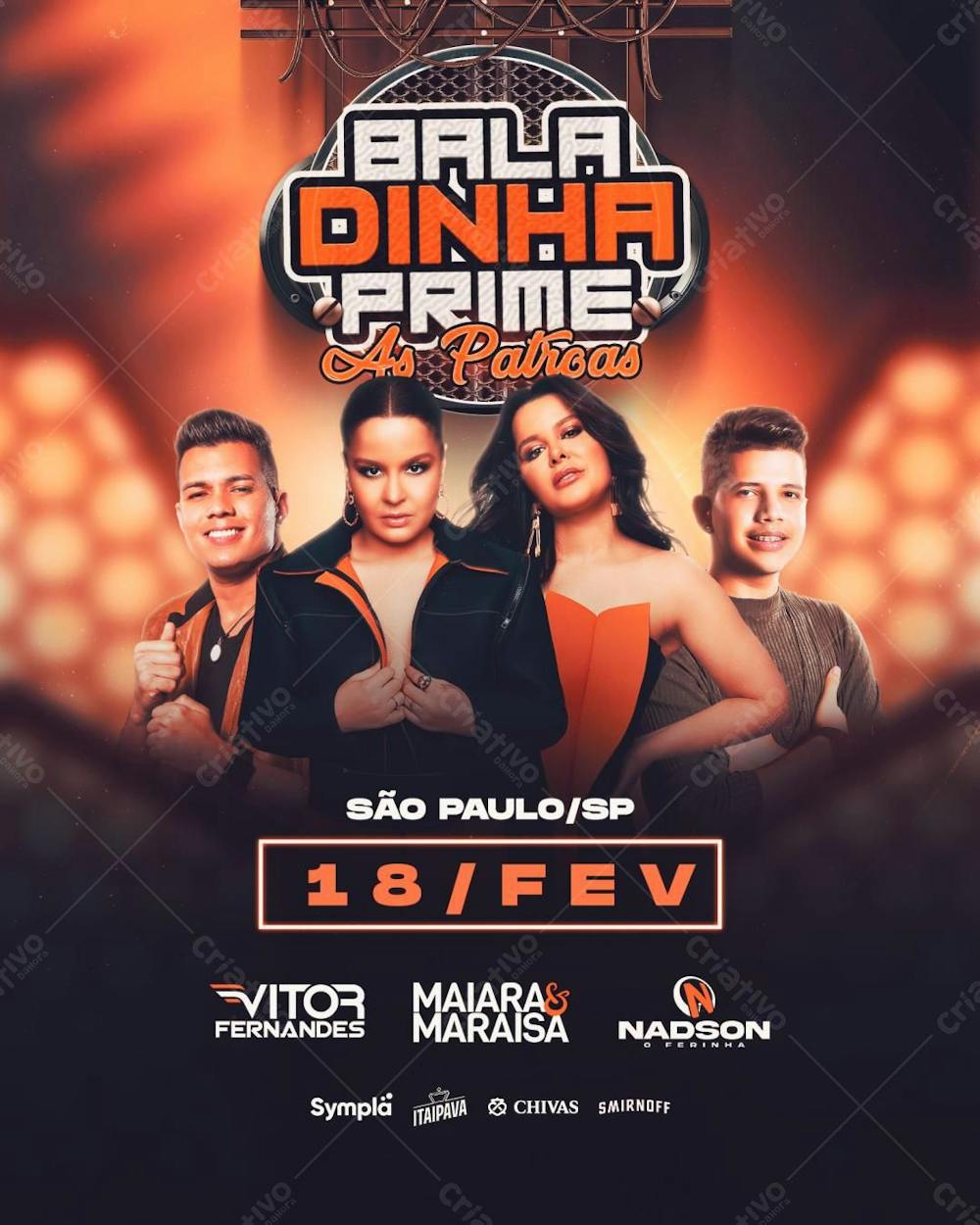 Flyer Feed Baladinha Prime As Patroas