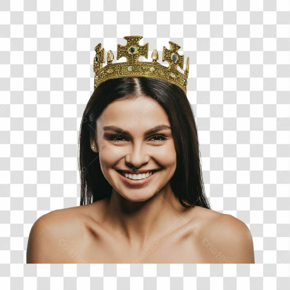 Icone Rainha Coroa PNG com fundo transparente
