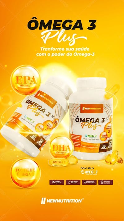 Post Social Media Story Ômega 3
