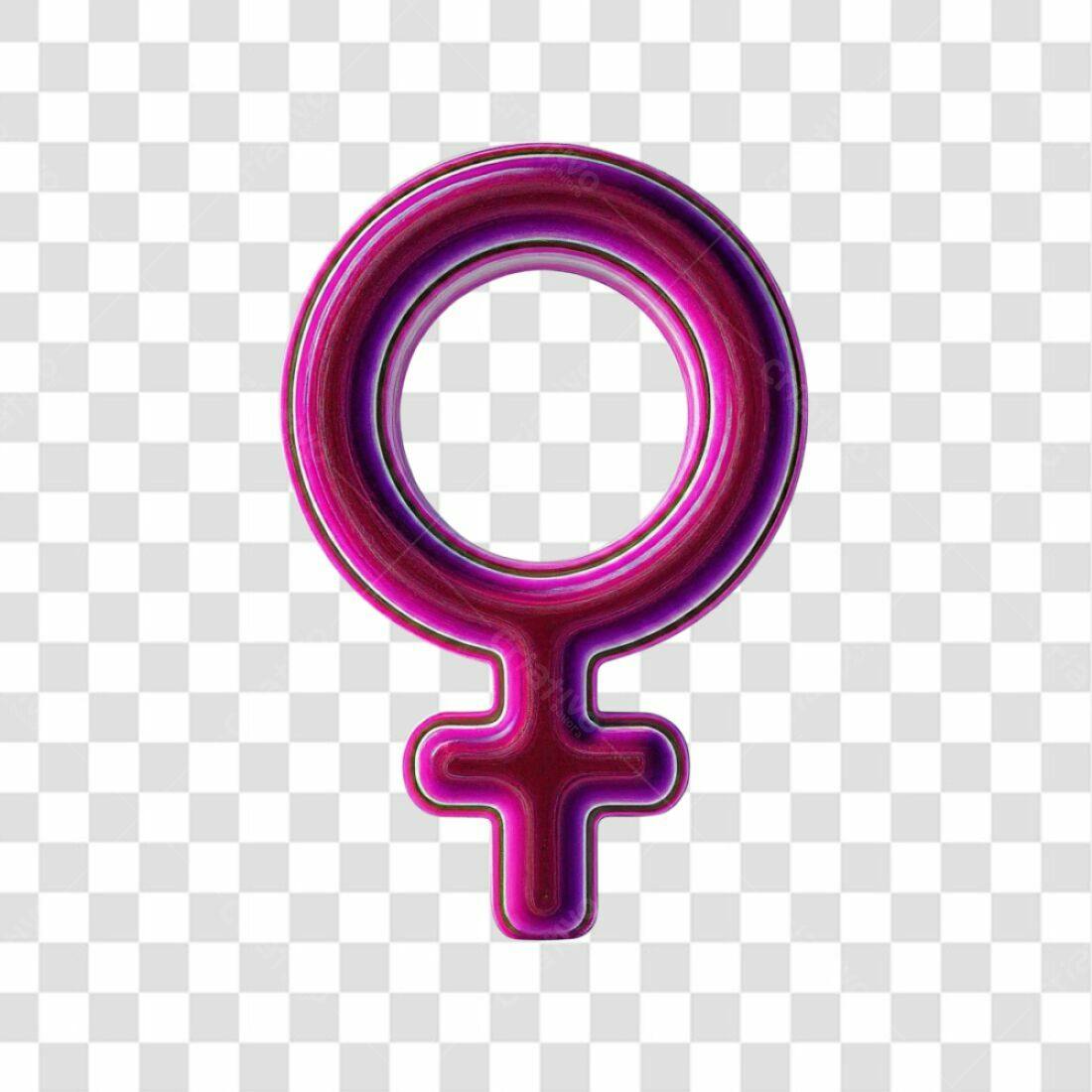 Ícone Feminino Dia Internacional da Mulher PNG com fundo transparente