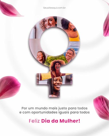 Social mídia dia da mulher psd editável